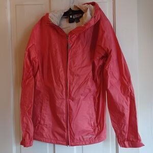 Eddie Bauer Pink Jacket with Patterned Lining